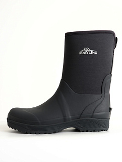 Рыбацкие неопреновые средние сапоги GRAYLING Fregat (Фрегат) черный GMHM-000