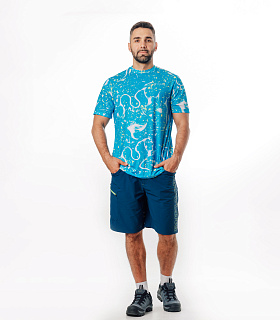 Циклон (Cyclone) футболка быстросохнущая GRAYLING (волны) GRTS-02BL